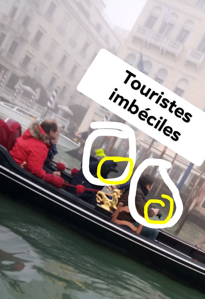 Touriste gondole venise